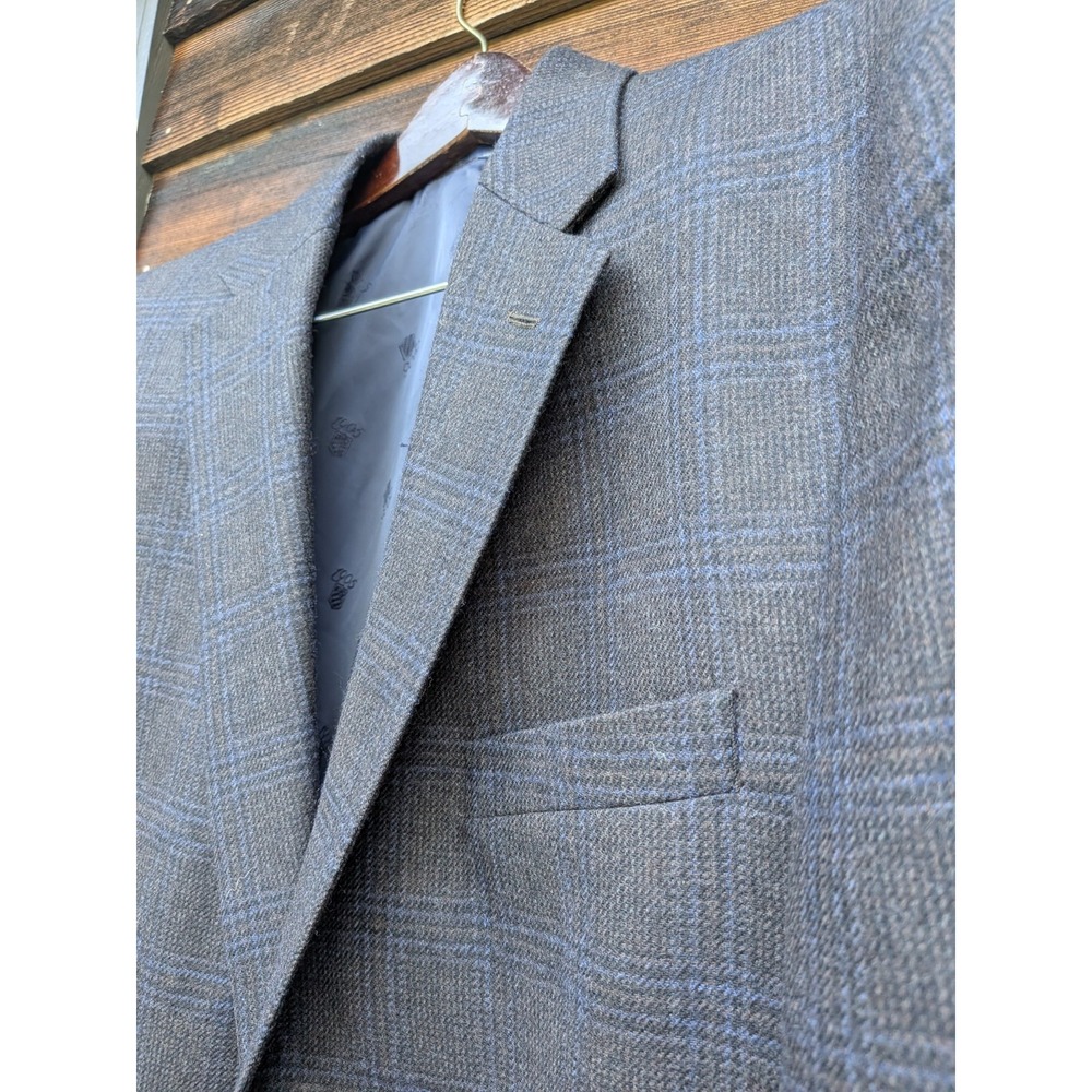 Jos A Bank 1905 Tailored Fit Tweed Plaid Academia Sport Coat Mens 48l Brr